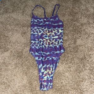 Jolyn perry style peacock print one piece